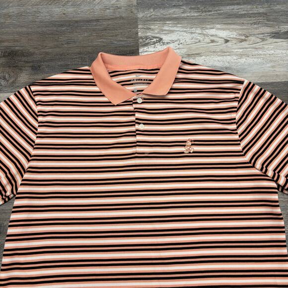 Nike Dri Fit Disney Parks Mickey Mouse Mens‎ M Striped Victory Golf Polo Shirt - Picture 1 of 10